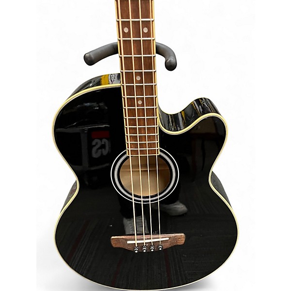 Used Ibanez AEB5E Black Acoustic Bass Guitar