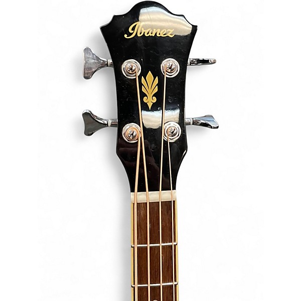 Used Ibanez AEB5E Black Acoustic Bass Guitar