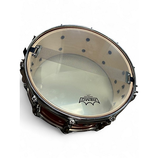 Used Yamaha 5.5X14 Stage Custom Snare Orange Drum