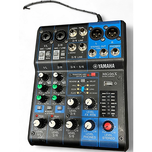 Used Yamaha MG06X Unpowered Mixer