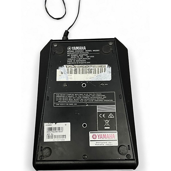 Used Yamaha MG06X Unpowered Mixer