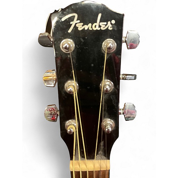 Used Fender CD140SCE Candy Apple Red Acoustic Electric Guitar