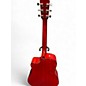 Used Fender CD140SCE Candy Apple Red Acoustic Electric Guitar
