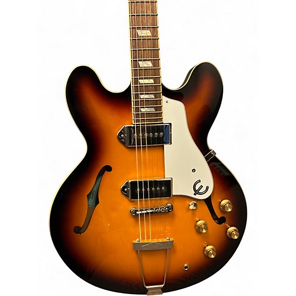 Used Epiphone Casino Vintage Sunburst Hollow Body Electric Guitar
