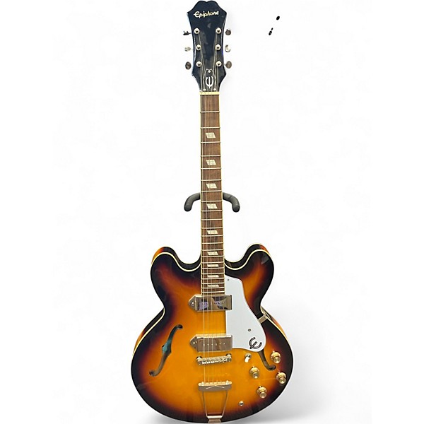 Used Epiphone Casino 2 Tone Sunburst Hollow Body Electric Guitar