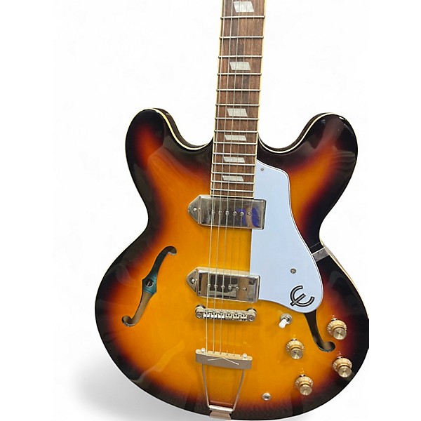 Used Epiphone Casino 2 Tone Sunburst Hollow Body Electric Guitar