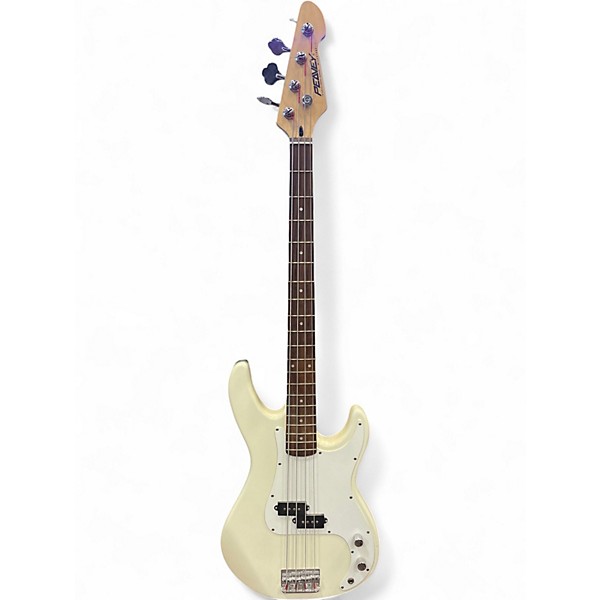 Used Peavey milestone II Olympic White Electric Bass Guitar