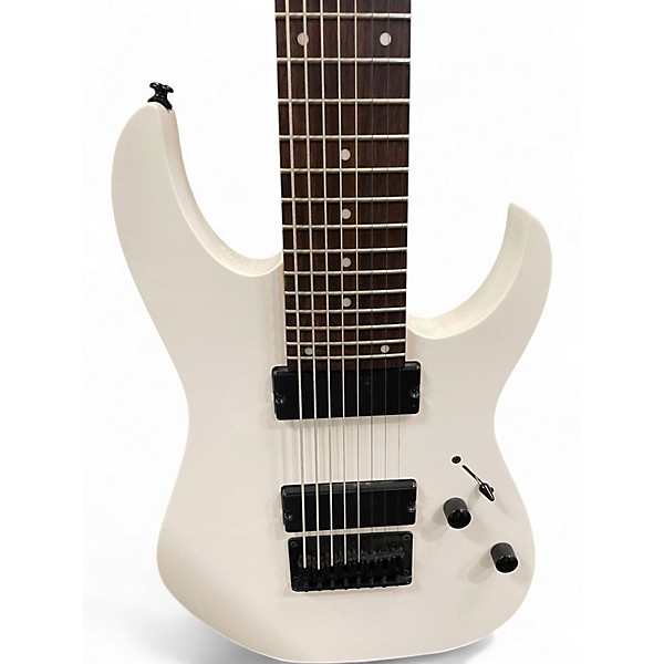 Used Ibanez RG8 8 String WHITE Solid Body Electric Guitar