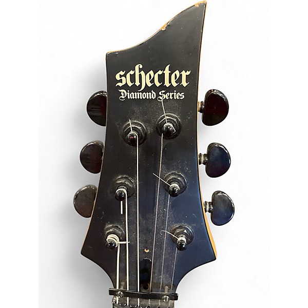 Used Schecter Guitar Research Diamond Series PT WHITE Solid Body Electric Guitar