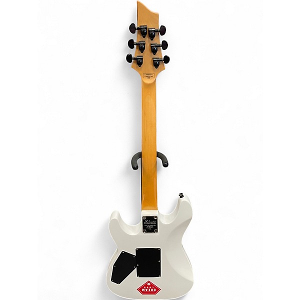 Used Schecter Guitar Research Diamond Series PT WHITE Solid Body Electric Guitar