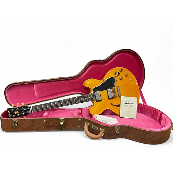 Used 2024 Gibson 1958 ES335 REISSUE MURPHY LAB Aged Dirty Blonde Hollow Body Electric Guitar