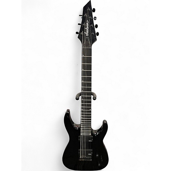 Used Jackson JS22-7 Dinky 7 String Black Solid Body Electric Guitar