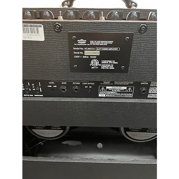 Used VOX AC30CC2 2x12 30W Tube Guitar Combo Amp