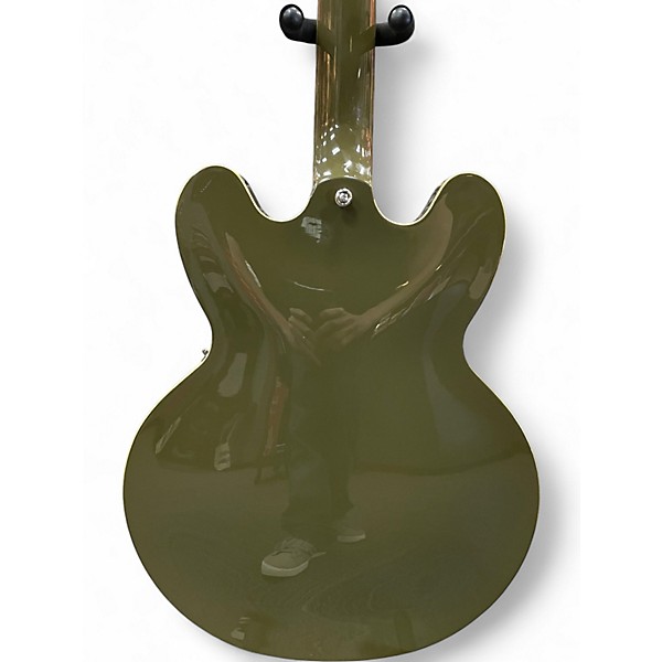 Used Epiphone inspired by gibson es335 olive green Hollow Body Electric Guitar