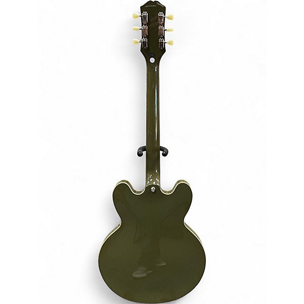 Used Epiphone inspired by gibson es335 olive green Hollow Body Electric Guitar