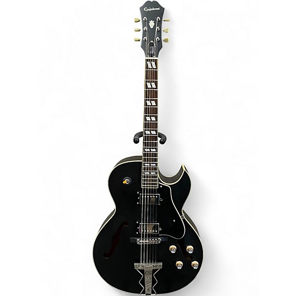 Used Epiphone ES175 Premium matte black Hollow Body Electric Guitar