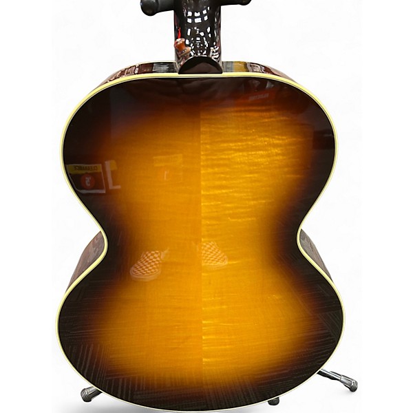 Used Gibson J-185 Vintage Sunburst Acoustic Electric Guitar