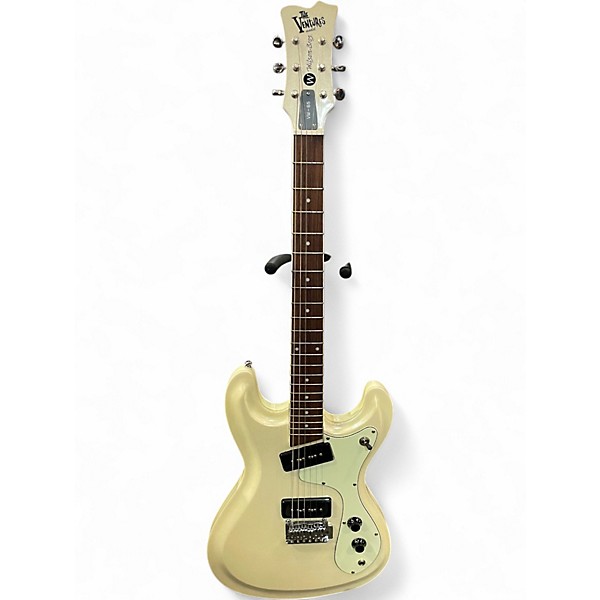 Used Wilson Brothers VM-65 WHITE SPARKLE Solid Body Electric Guitar