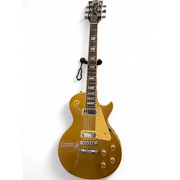 Vintage 1980 Gibson Les Paul Deluxe Gold Top Solid Body Electric Guitar