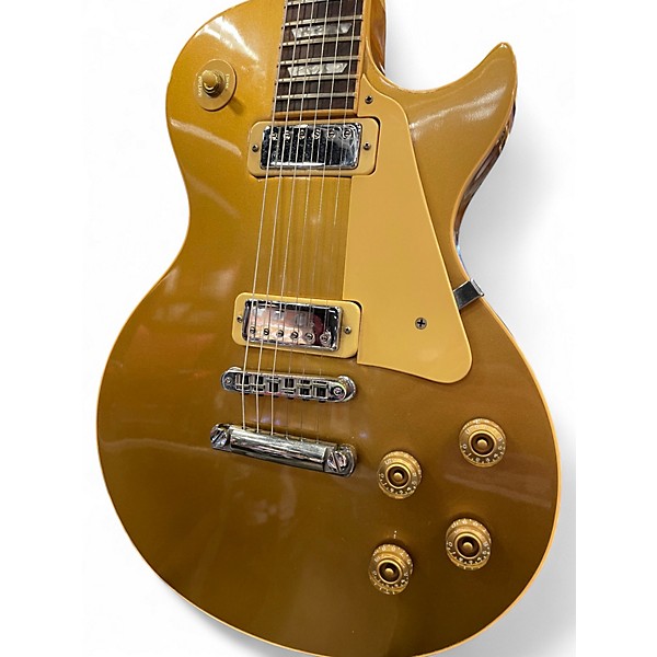 Vintage 1980 Gibson Les Paul Deluxe Gold Top Solid Body Electric Guitar