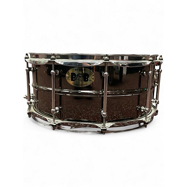 Used Pork Pie 14X6.5 BIG BLACK SNARE BRASS Drum
