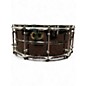 Used Pork Pie 14X6.5 BIG BLACK SNARE BRASS Drum thumbnail