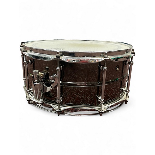 Used Pork Pie 14X6.5 BIG BLACK SNARE BRASS Drum