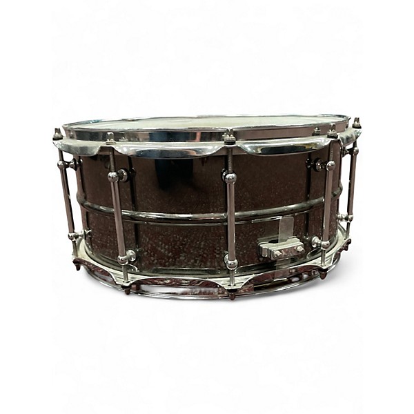 Used Pork Pie 14X6.5 BIG BLACK SNARE BRASS Drum