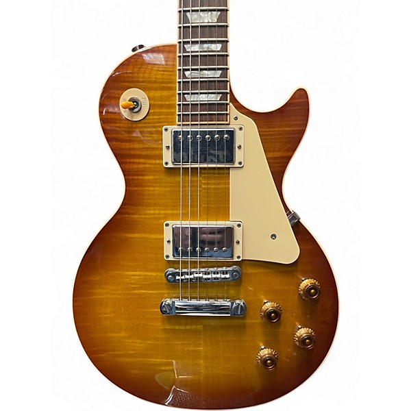 Used 2012 Gibson Les Paul Traditional Iced Tea Solid Body Electric Guitar