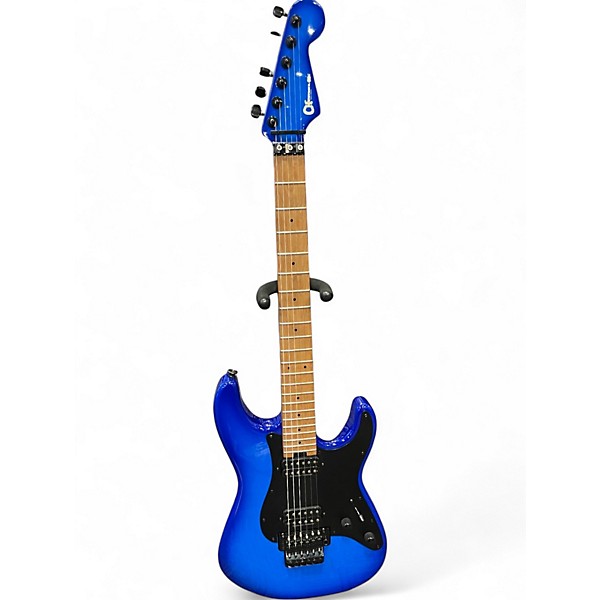 Used Charvel pro mod plus so cal 1 HH FR Blue Burst Solid Body Electric Guitar