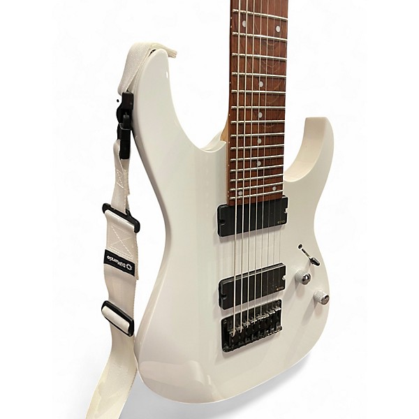 Used Ibanez RG8 8 String Olympic White Solid Body Electric Guitar