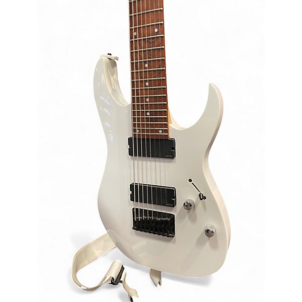 Used Ibanez RG8 8 String Olympic White Solid Body Electric Guitar