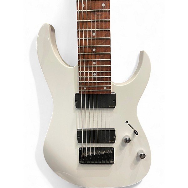 Used Ibanez RG8 8 String Olympic White Solid Body Electric Guitar