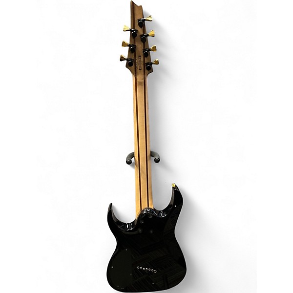 Used Ibanez RGMS7 Black Solid Body Electric Guitar