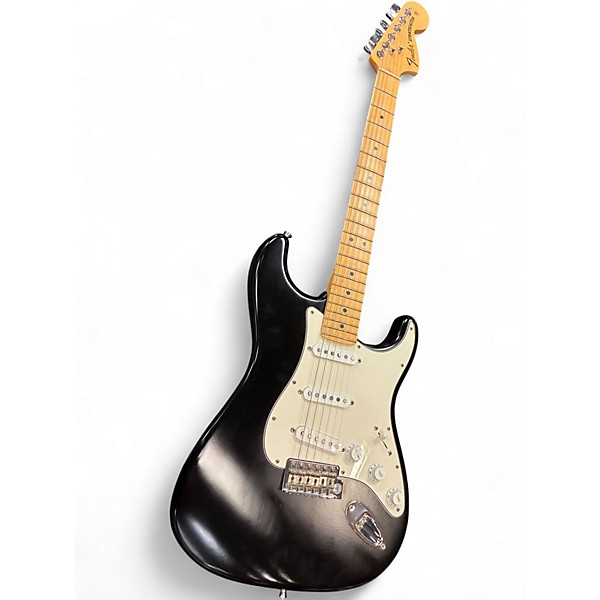Used Fender Highway One Stratocaster Satin Black Solid Body Electric Guitar