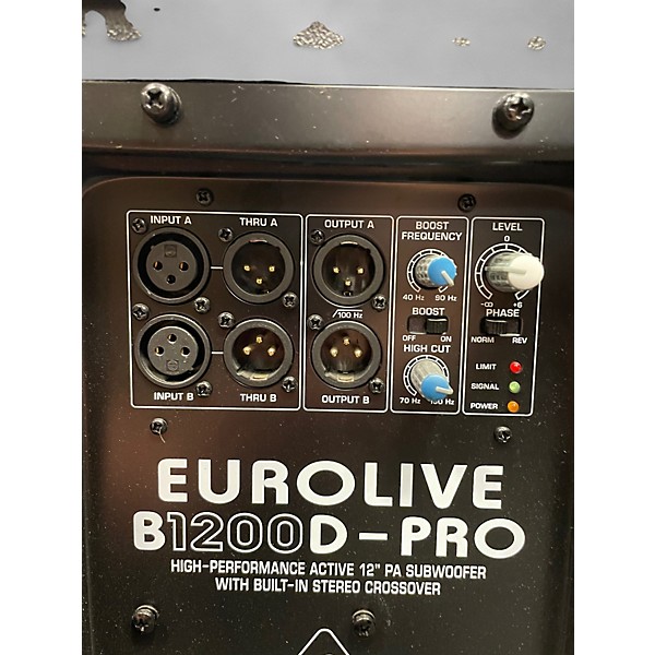 Used Behringer Eurolive B1200D Pro Powered Subwoofer