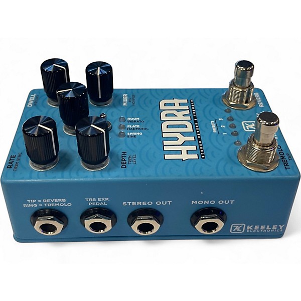 Used Keeley HYRDA STEREO REVERB & TREMOLO Effect Pedal