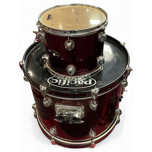 Used PDP by DW 5 Piece Pacific Series Burgundy Drum Kit