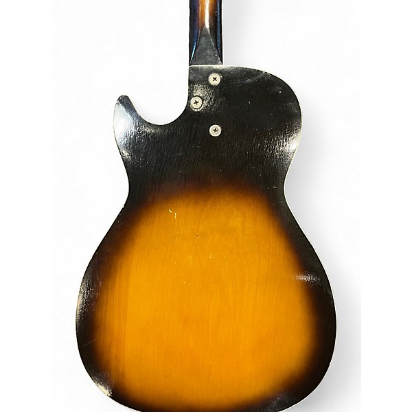 Vintage 1960s Harmony Stratatone 2 Color Sunburst Hollow Body Electric Guitar