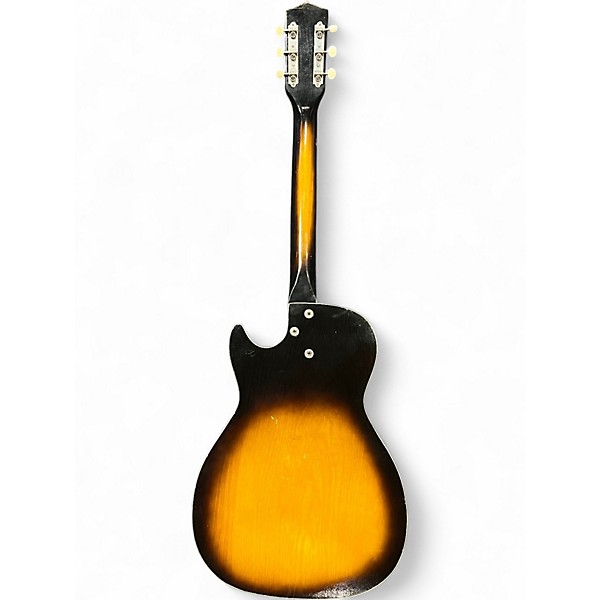 Vintage 1960s Harmony Stratatone 2 Color Sunburst Hollow Body Electric Guitar