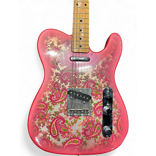 Used 2002 Fender CIJ TL69 Paisley Pink Paisley Solid Body Electric Guitar