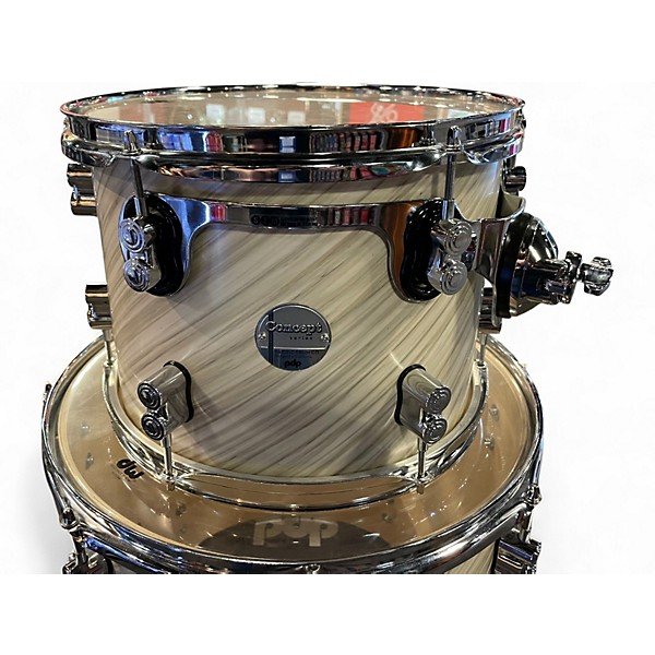 Used PDP by DW 3 Piece Concept Series TWISTED IVORY Drum Kit