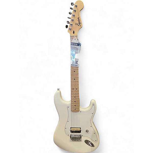 Used Squier Standard Stratocaster Polar White Solid Body Electric Guitar