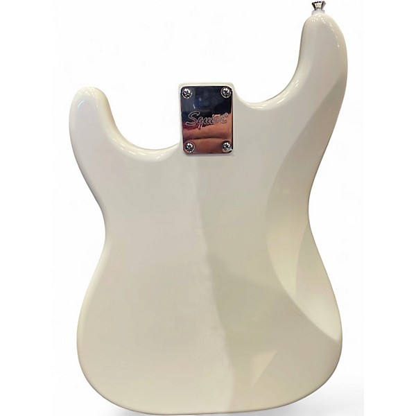 Used Squier Standard Stratocaster Polar White Solid Body Electric Guitar