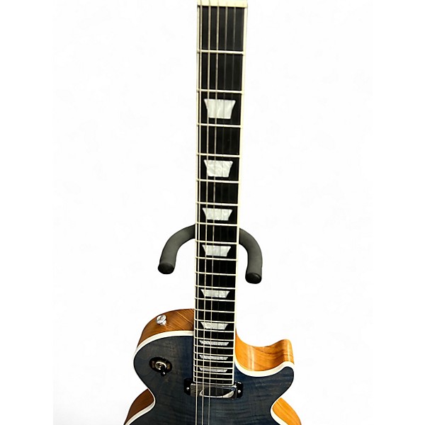 Used 2018 Gibson Les Paul Deluxe Player Plus Satin Ocean Blue Solid Body Electric Guitar
