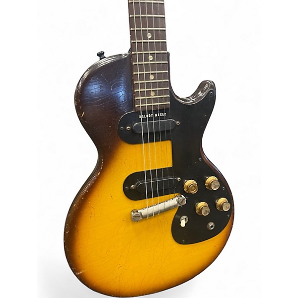 Vintage 1959 Gibson Melody Maker Sunburst Solid Body Electric Guitar