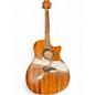 Used Dean EZEBRA Exotica Mini Jumbo Natural Acoustic Electric Guitar thumbnail