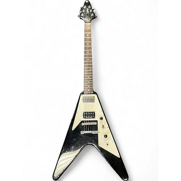 Used Epiphone 67 FLYING V Black Solid Body Electric Guitar Black