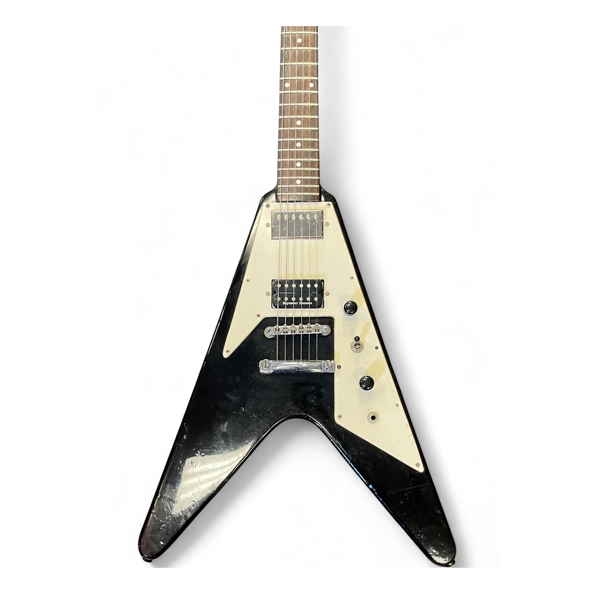 Used Epiphone 67 FLYING V Black Solid Body Electric Guitar Black