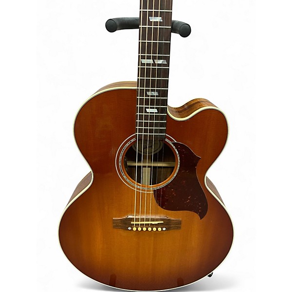 Used Gibson J185 Cherry Sunburst Acoustic Guitar